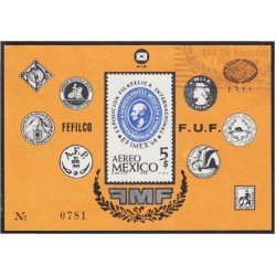 Mexico HB 15 1968 EFIMEX Exposición Filatélica Internacional usado Mexico HB 15 1968 EFIMEX Exposición Filatélica Internacional usado