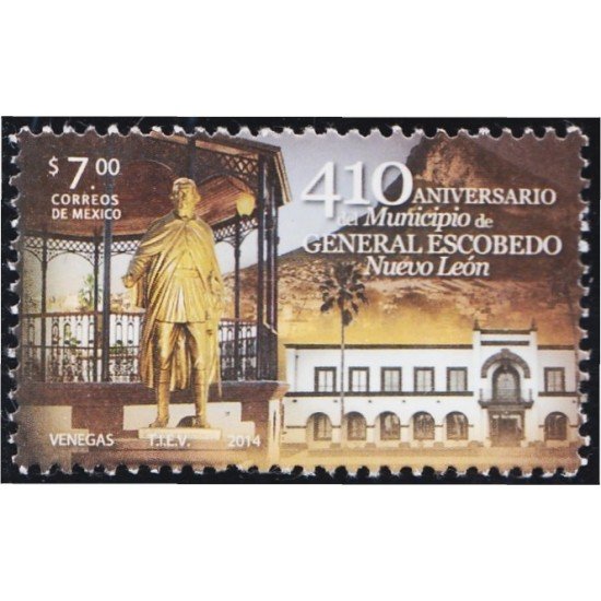México 2816 2014 410 Aniversario del Municipio General Escobedo MNH