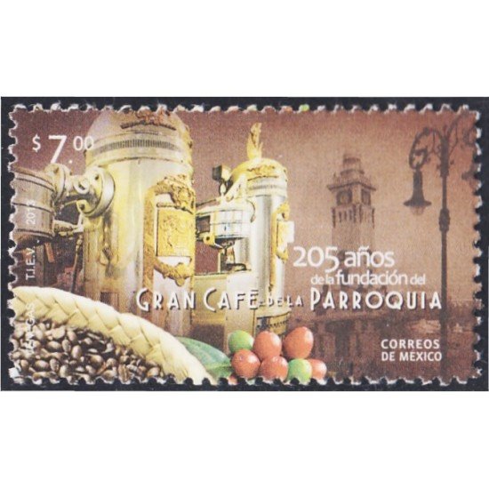 México 2756 2013 205 Años de Gran Café de la Parroquia MNH México 2756 2013 205 Años de Gran Café de la Parroquia MNH