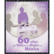 México 2754 2013 60 Años del voto de la mujer en México MNH