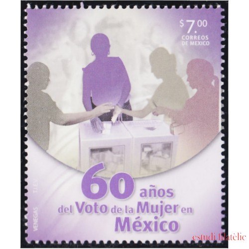 México 2754 2013 60 Años del voto de la mujer en México MNH