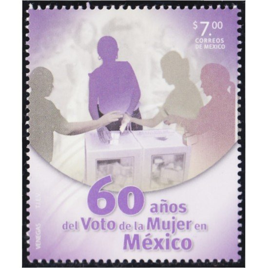 México 2754 2013 60 Años del voto de la mujer en México MNH México 2754 2013 60 Años del voto de la mujer en México MNH