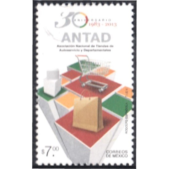 México 2729 2013 30 Aniversario de ANTAD MNH México 2729 2013 30 Aniversario de ANTAD MNH