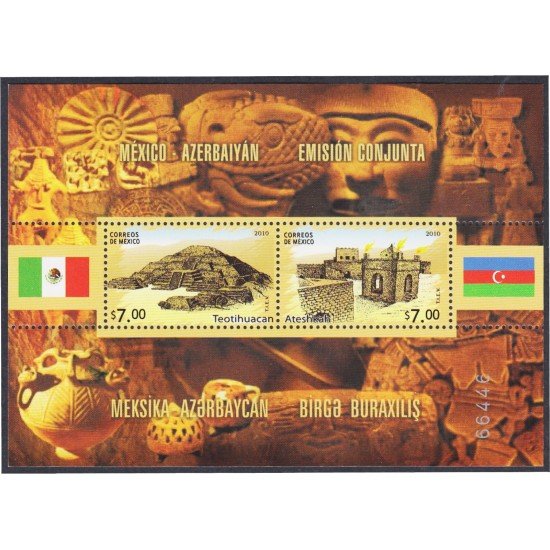 Mexico HB 77 2010 Ciudades viejas de Azerbaiyán y México MNH Mexico HB 77 2010 Ciudades viejas de Azerbaiyán y México MNH