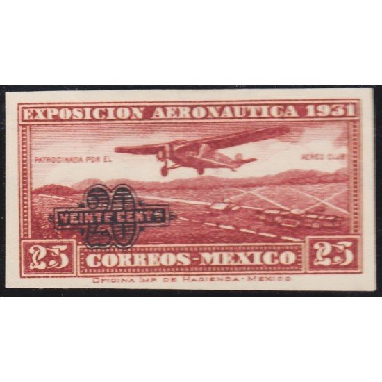 Mexico A- 38 1932 Avioneta Airplane MNH sin dentar Mexico A- 38 1932 Avioneta Airplane MNH sin dentar