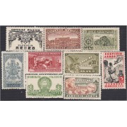 Mexico A- 125/32A 1944/47 Serie Antigua timbres de 1934/35 MNH