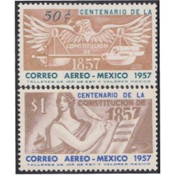 Mexico A- 202/03 1957 Centenario de la Constitución MNH Mexico A- 202/03 1957 Centenario de la Constitución MNH