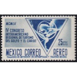 Mexico A- 200 1956 IV Congreso Interamericano regional del turismo del Golfo y el Caribe MNH Mexico A- 200 1956 IV Congreso Interamericano regional del turismo del Golfo y el Caribe MNH