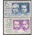 Mexico A- 197/98 1956 Valentín Gómez Melchor Ocampo Ignacio Ramirez León Guzmán MNH
