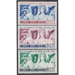 Mexico A- 186/88 1954 1º Centenario del Himno Nacional MNH Mexico A- 186/88 1954 1º Centenario del Himno Nacional MNH