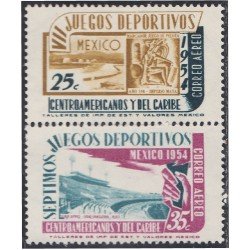 Mexico A- 184/85 1954 VII Juegos deportivos Centroamericanos y del Caribe MNH Mexico A- 184/85 1954 VII Juegos deportivos Centroamericanos y del Caribe MNH