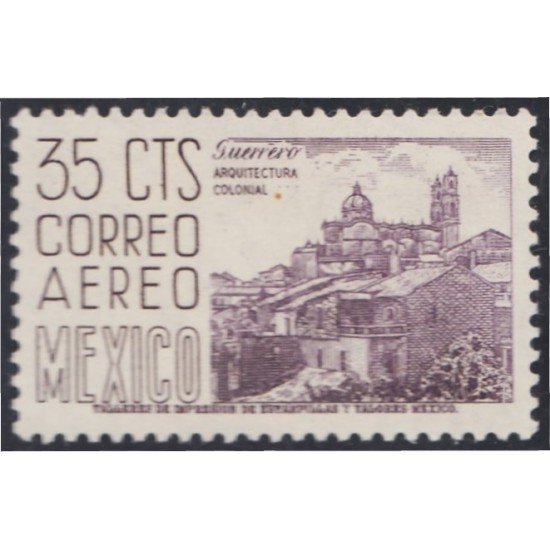 Mexico A- 183F 1953/56 Guerrero Arquitectura Colonial MNH Mexico A- 183F 1953/56 Guerrero Arquitectura Colonial MNH
