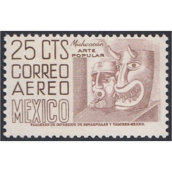 Mexico A- 183D 1953/56 Michoacán Arte Popular MNH Mexico A- 183D 1953/56 Michoacán Arte Popular MNH