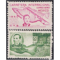 Mexico A- 176/77 1950 Carretera Internacional Benito Juárez MNH Mexico A- 176/77 1950 Carretera Internacional Benito Juárez MNH