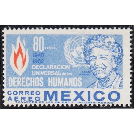 Mexico A- 243 1964 25 Años de la declaración Universal de Derechos Humanos MNH Mexico A- 243 1964 25 Años de la declaración Universal de Derechos Humanos MNH