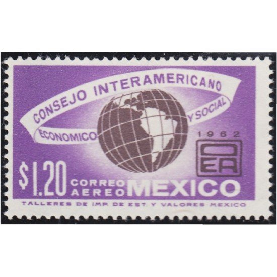 Mexico A- 224 1962 Consejo Interamericano Económico y Social MNH Mexico A- 224 1962 Consejo Interamericano Económico y Social MNH
