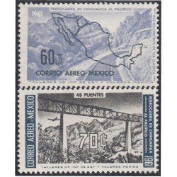 Mexico A- 219/20 1961 Ferrocarril de Chihuahua al Pacífico MNH Mexico A- 219/20 1961 Ferrocarril de Chihuahua al Pacífico MNH