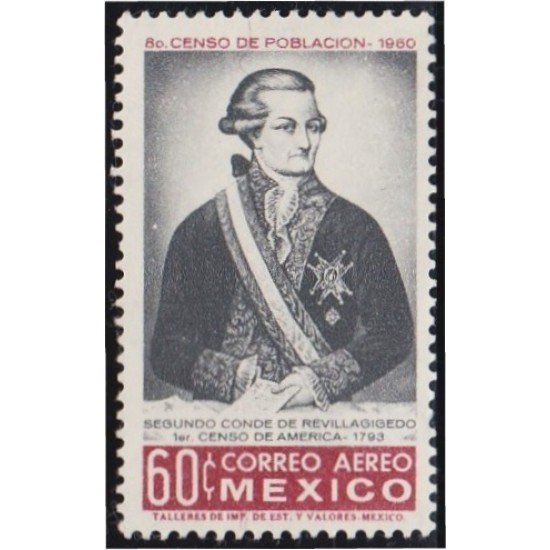 Mexico A- 218 1960 Segundo Conde de Revillavigedo MNH Mexico A- 218 1960 Segundo Conde de Revillavigedo MNH