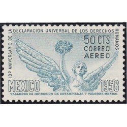 Mexico A- 207 1958 10º Aniversario de la declaración Universal de los Derechos Humanos MNH