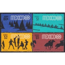 Mexico A- 287/90 1968 Preludio de los Juegos Olímpicos en Mexico MNH Mexico A- 287/90 1968 Preludio de los Juegos Olímpicos en Mexico MNH