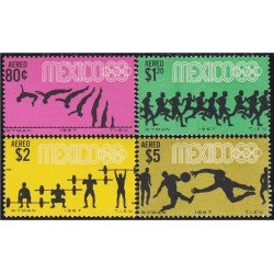 Mexico A- 280/83 1967 Preludio de los Juegos Olímpicos en Mexico MNH Mexico A- 280/83 1967 Preludio de los Juegos Olímpicos en Mexico MNH