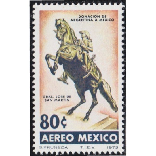 Mexico A- 361 1973 Gral. José de San Martín MNH