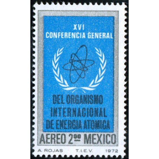 Mexico A- 343 1972 Organismo Internacional de energía atómica MNH Mexico A- 343 1972 Organismo Internacional de energía atómica MNH