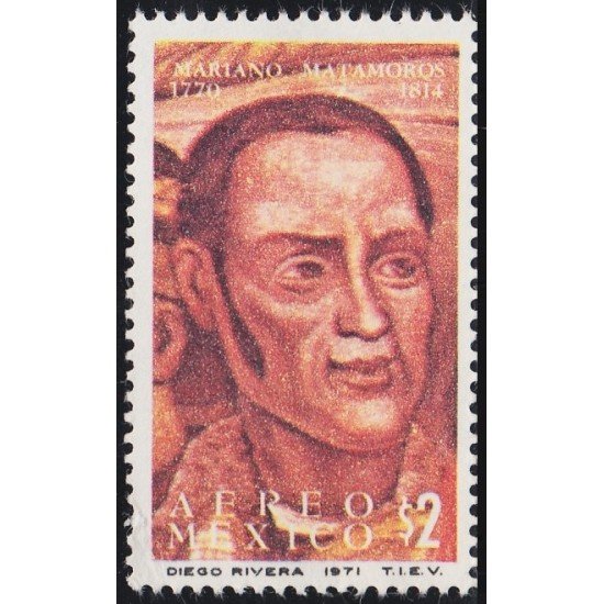 Mexico A- 325 1971 Mariano Matamoros MNH Mexico A- 325 1971 Mariano Matamoros MNH