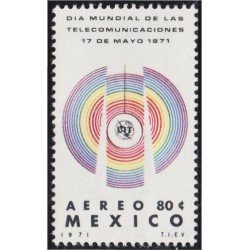 Mexico A- 323 1971 Día Mundial de las Telecomunicaciones MNH Mexico A- 323 1971 Día Mundial de las Telecomunicaciones MNH