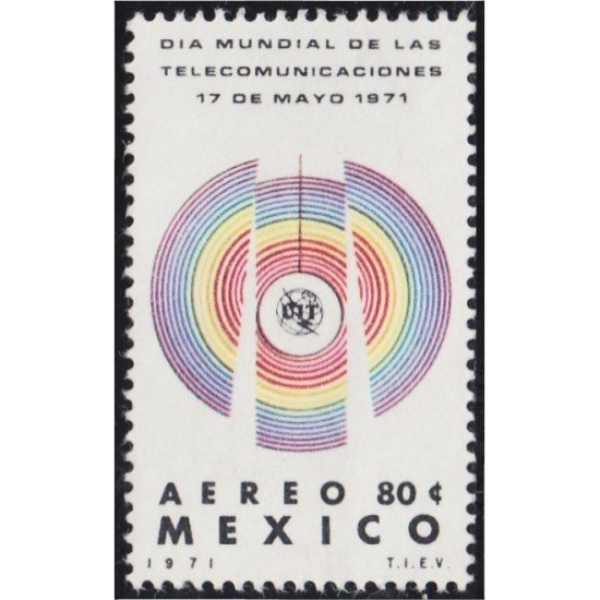 Mexico A- 323 1971 Día Mundial de las Telecomunicaciones MNH Mexico A- 323 1971 Día Mundial de las Telecomunicaciones MNH