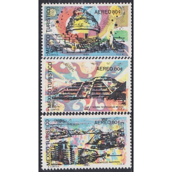 Mexico A- 302/04 1969 Turismo MNH Mexico A- 302/04 1969 Turismo MNH