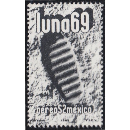 Mexico A- 301 1969 Primer paso en la Luna MNH Mexico A- 301 1969 Primer paso en la Luna MNH