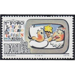 Mexico A- 412 1976 Primer foro latinoamericano de televisión para niños MNH Mexico A- 412 1976 Primer foro latinoamericano de televisión para niños MNH