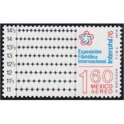 Mexico A- 409 1976 INTERPHIL 76 Exposición Filatélica Internacional MNH Mexico A- 409 1976 INTERPHIL 76 Exposición Filatélica Internacional MNH