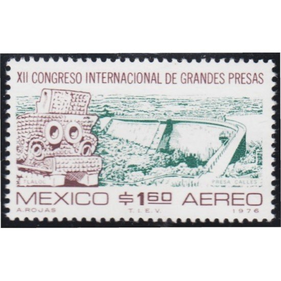 Mexico A- 407 1976 XII Congreso Internacional de grandes presas MNH Mexico A- 407 1976 XII Congreso Internacional de grandes presas MNH