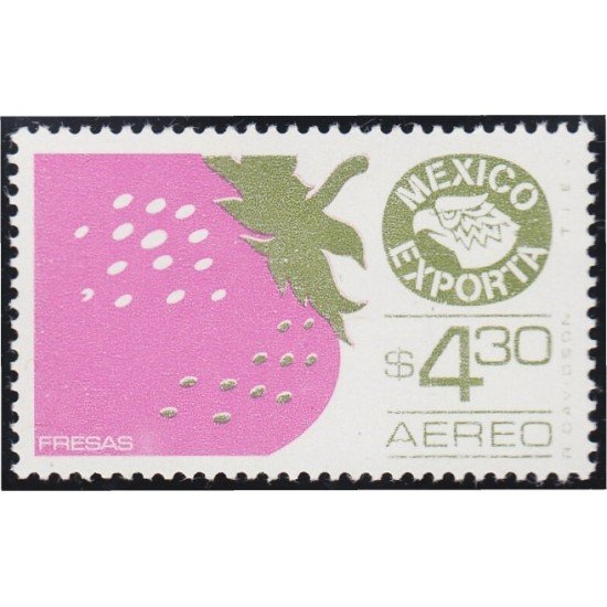 Mexico A- 405F 1975/76 México Exporta Fresas MNH Mexico A- 405F 1975/76 México Exporta Fresas MNH