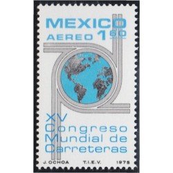 Mexico A- 398 1975 XV Congreso Mundial de carreteras MNH Mexico A- 398 1975 XV Congreso Mundial de carreteras MNH