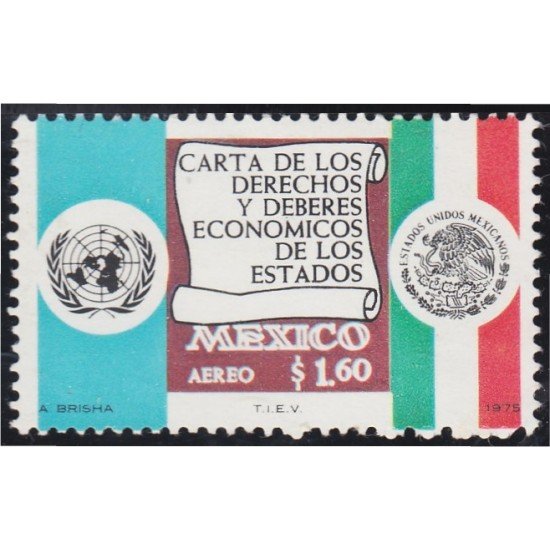 Mexico A- 380 1975 Carta de los Derechos y Deberes económicos de los Estados MNH Mexico A- 380 1975 Carta de los Derechos y Deberes económicos de los Estados MNH