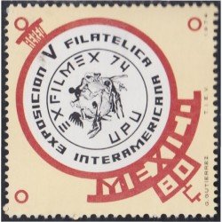 Mexico A- 368 1974 EXFILMEX Exposición Filatélica Interamericana MNH Mexico A- 368 1974 EXFILMEX Exposición Filatélica Interamericana MNH