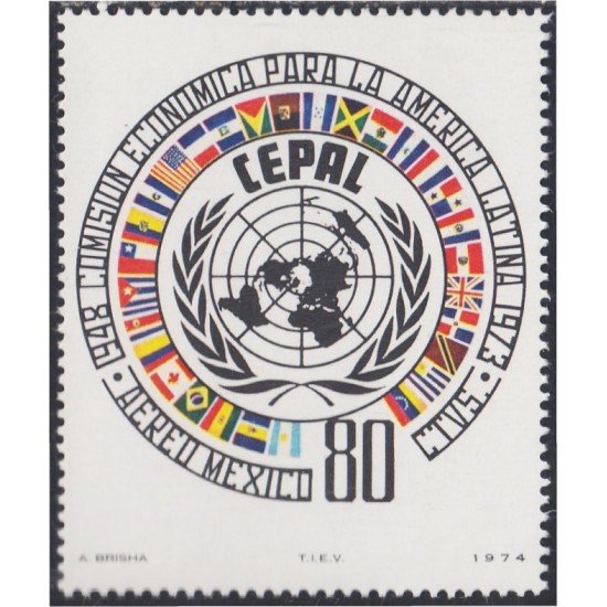 Mexico A- 364 1974 Comisión Económica para la América Latina MNH Mexico A- 364 1974 Comisión Económica para la América Latina MNH