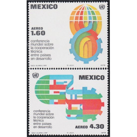 Mexico A- 467/68 1978 Conferencia mundial sobre la cooperación técnica entre países de desarrollos MNH Mexico A- 467/68 1978 Conferencia mundial sobre la cooperación técnica entre países de desarrollos MNH