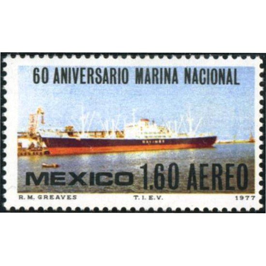 Mexico A- 435 1977 60 Aniversario Marina Nacional MNH