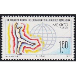 Mexico A- 434 1977 XX Congreso Mundial de Educación Física Higiene y Recreación MNH Mexico A- 434 1977 XX Congreso Mundial de Educación Física Higiene y Recreación MNH