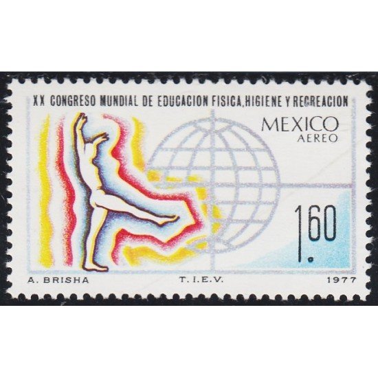 Mexico A- 434 1977 XX Congreso Mundial de Educación Física Higiene y Recreación MNH Mexico A- 434 1977 XX Congreso Mundial de Educación Física Higiene y Recreación MNH