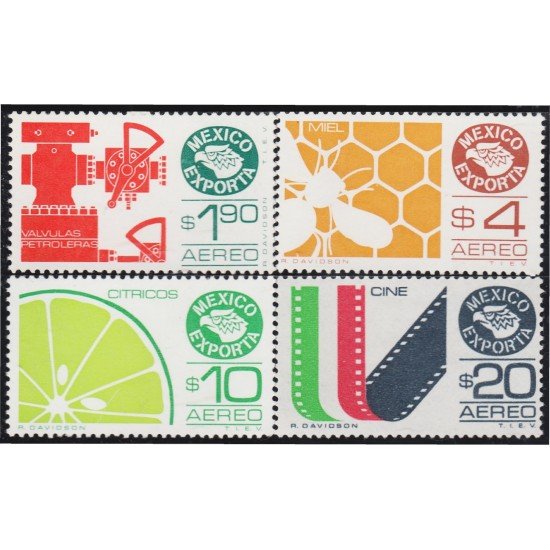 Mexico A- 533/36 1981 México Exporta Cítrico Cine Miel MNH Mexico A- 533/36 1981 México Exporta Cítrico Cine Miel MNH