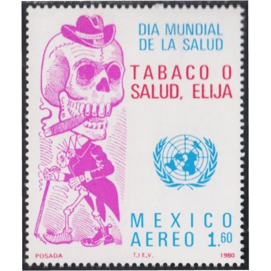 Mexico A- 528 1980 Día Mundial de la salud MNH Mexico A- 528 1980 Día Mundial de la salud MNH