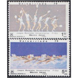 Mexico A- 511/12 1979 Juegos mundiales universitarios MNH Mexico A- 511/12 1979 Juegos mundiales universitarios MNH