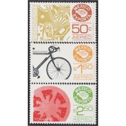 Mexico A- 507/09 1979 México exporta componentes eléctricos bicicletas tomate MNH Mexico A- 507/09 1979 México exporta componentes eléctricos bicicletas tomate MNH