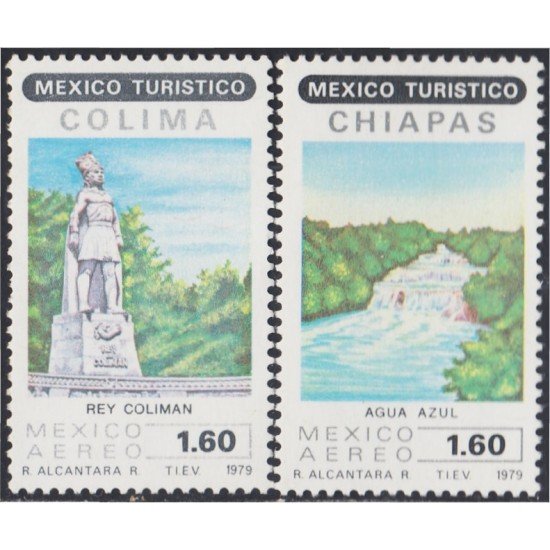 Mexico A- 505/06 1979 Turismo en Colima y Chiapas MNH Mexico A- 505/06 1979 Turismo en Colima y Chiapas MNH