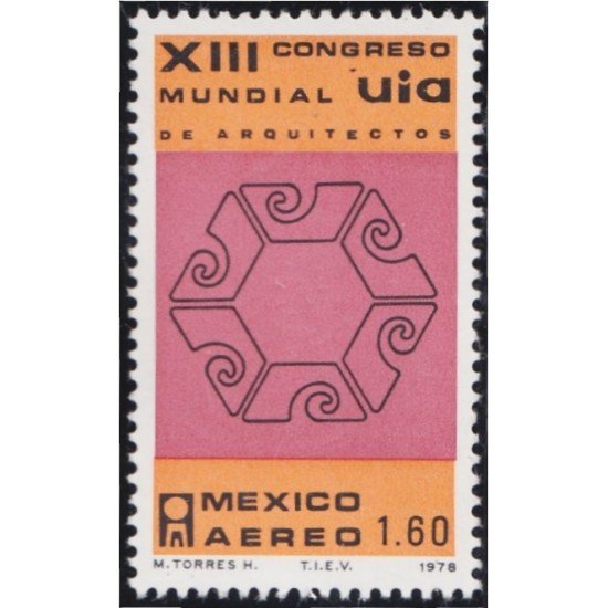 Mexico A- 489 1978 XIII Congreso mundial de arquitectos MNH Mexico A- 489 1978 XIII Congreso mundial de arquitectos MNH
